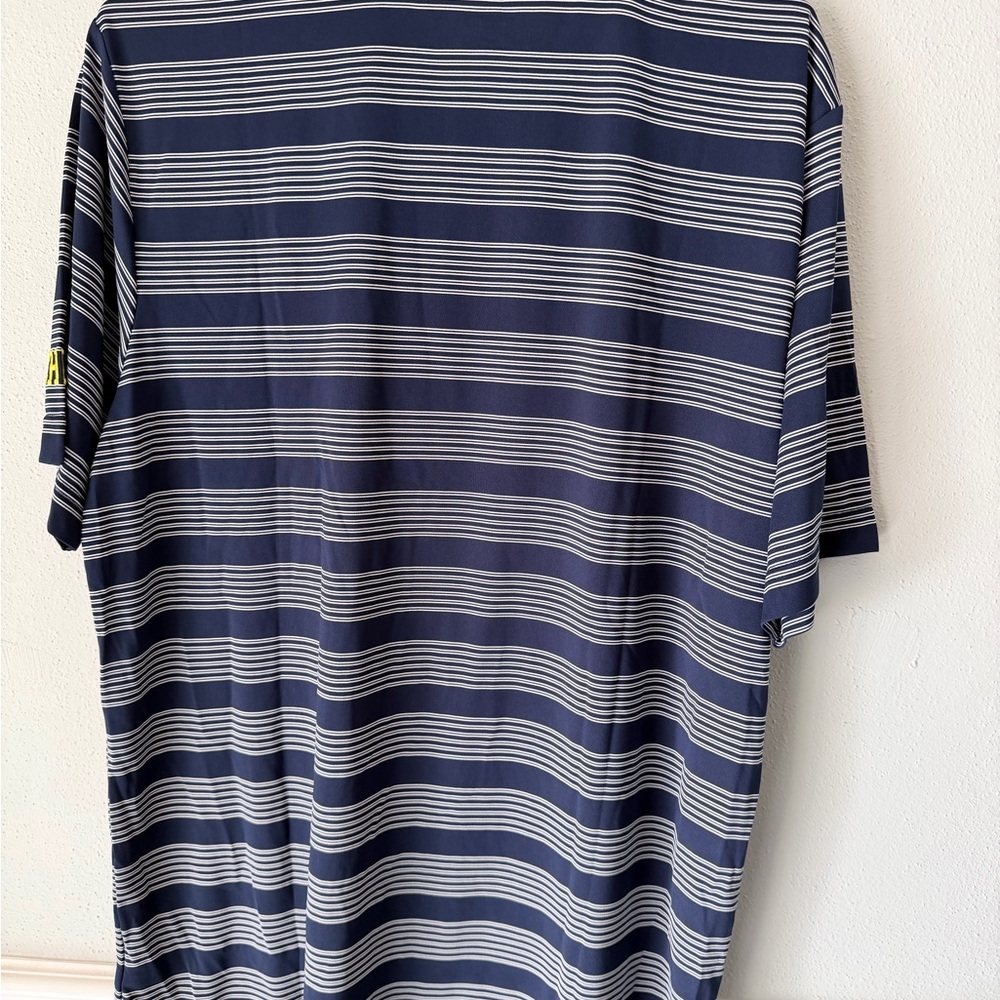 Knights‎ Apparel Michigan Wolverines Pro Edge Polo Shirt Large Navy White NWT - Picture 7 of 8
